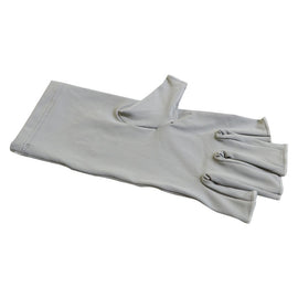 5 - Pair Grey UV Protection Fingerless Gloves for Nail Art Curing and Cycling Sun Protection - Made of Nylon/Spandex, Manicure Hand Care - RnR Galore