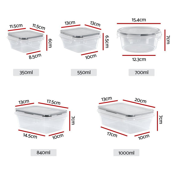 5 - Star Chef Cereal Dispenser Food Storage Container 16PCS - RnR Galore