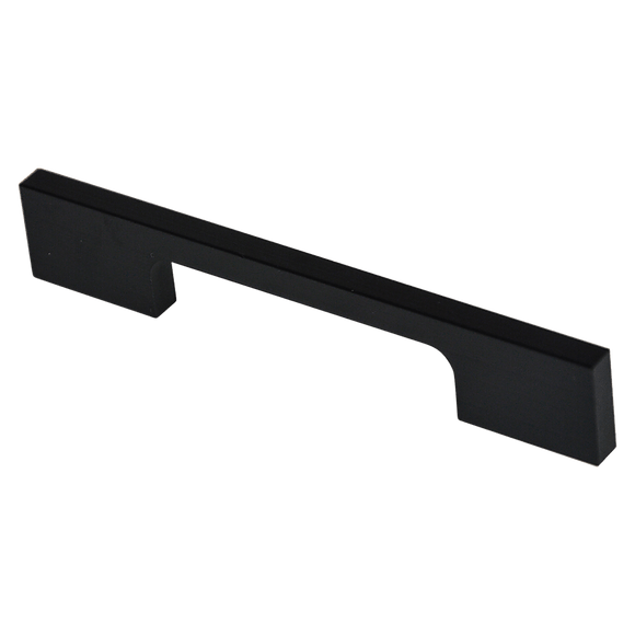 5 x 96mm Kitchen Handle Cabinet Cupboard Door Drawer Handles square Black furniture pulls - RnR Galore