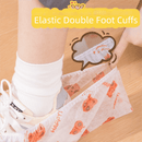50 Pieces Thickened Non - Woven Disposable Shoe Covers (Blue Rabbit) – Universal Fit (EU Size 34 - 45) for Guests & Floor Protection - RnR Galore