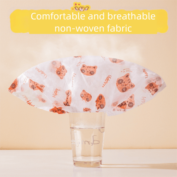 50 Pieces Thickened Non - Woven Disposable Shoe Covers (Orange Bear) – Universal Fit (EU Size 34 - 45) for Guests & Floor Protection - RnR Galore