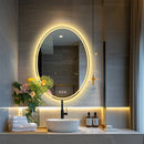 500x700mm LED Bathroom Mirror Oval Dimmable Anti - Fog - RnR Galore
