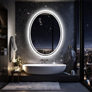 500x700mm LED Bathroom Mirror Oval Dimmable Anti - Fog - RnR Galore
