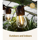 50m Solar Festoon Lights Outdoor LED String Light Christmas Party Decorations - RnR Galore