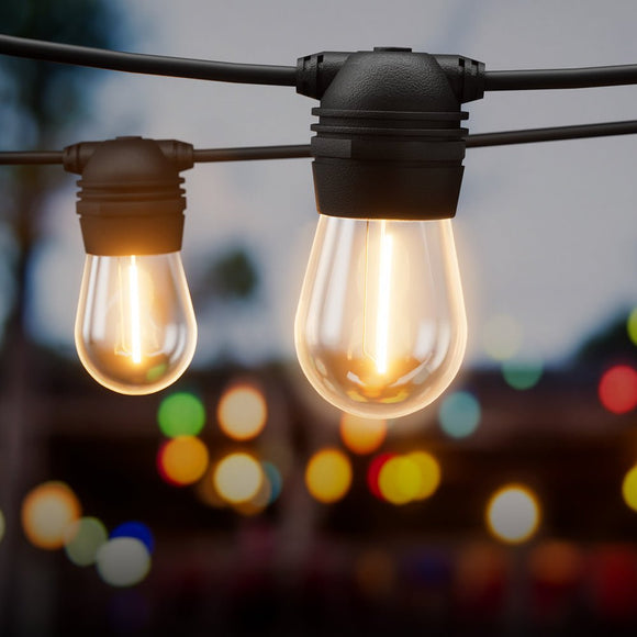 59m Solar Festoon Lights Outdoor LED String Light Christmas Party Decorations - RnR Galore