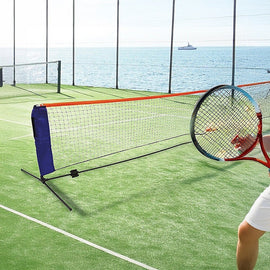 6 Meters Portable Foldable Mini Tennis Net & Post Set - RnR Galore