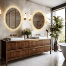 600x800mm LED Bathroom Mirror Oval Anti - Fog Dimmable - RnR Galore
