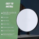 60cm Round Wall Mirror Bathroom Makeup Mirror by Della Francesca - RnR Galore