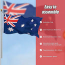 6.0m Flag Pole Full Set / Kit w Australian Flag - RnR Galore