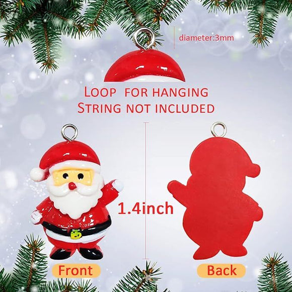 60pcs Mini Christmas Ornaments for Mini Tree Decorations Small Christmas Ornaments Resin Miniatures for Craft Christmas Decor - RnR Galore