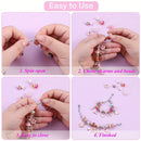 67PCS Pink DIY Charm Necklace & Bracelet Making Kit - Creative Jewelry Craft Set with Colorful Drip Oil Pendants & Metal Beads - RnR Galore
