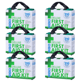 6x 210PCS EMERGENCY FIRST AID KIT Medical Travel Set Workplace Office ARTG BULK - RnR Galore