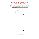 700 x 1450mm Frameless Bath Panel 10mm Glass Shower Screen By Della Francesca - RnR Galore