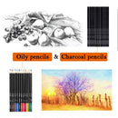 72pcs Professional Drawing Artist Kit Set Pencils and Sketch Charcoal Art Tools - RnR Galore