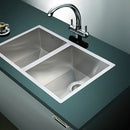 770x450mm Handmade Stainless Steel Undermount / Topmount Kitchen Sink with Waste - RnR Galore