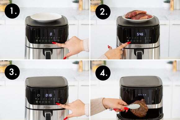 7L Air Fryer Wiz w/ Built - In Scale, 200C, 9 Cooking Programs - RnR Galore