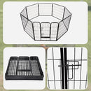 8 Panel Heavy Duty Pet Dog Playpen Puppy Exercise Fence Enclosure Cage - RnR Galore