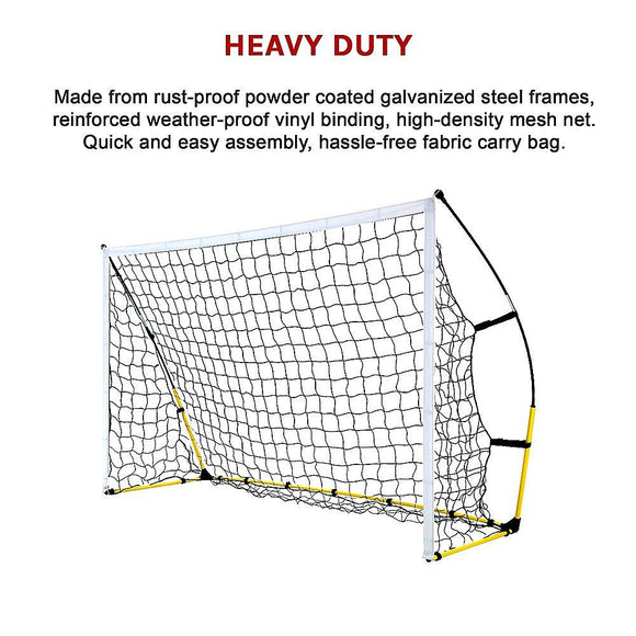 8' x 5' Soccer Football Goal Foot Portable Net Quick Set Up - RnR Galore