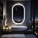 800x500mm LED Bathroom Mirror Oval Anti - Fog Dimmable Wall Mount - RnR Galore