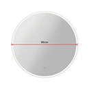 80cm LED Wall Mirror Bathroom Mirrors Light Decor Round - RnR Galore