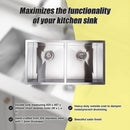 820x457mm Handmade Stainless Steel Undermount / Topmount Kitchen Laundry Sink with Waste - RnR Galore