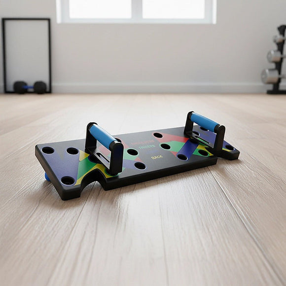 9 in 1 Push Up Board Yoga Bands Fitness Workout Train Gym Exercise Pushup Stand - RnR Galore