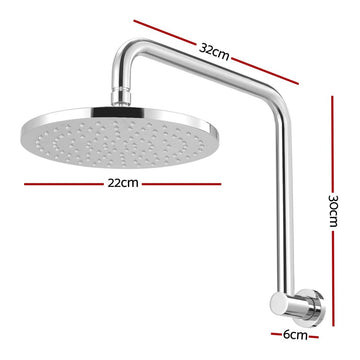 9'' Rain Shower Head Overhead High - pressure Swivel Chrome - RnR Galore