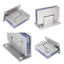 90 Degree Glass Door Cupboard Showcase Cabinet Clamp Glass Shower Doors Hinge 304 Steel - RnR Galore
