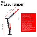 900kg Swivel Hydraulic Crane Hoist 12V Electric Jack - RnR Galore