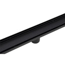 900mm Tile Insert Bathroom Shower Black Grate Drain w/Centre outlet Floor Waste - RnR Galore
