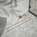 900mm Tile Insert Bathroom Shower Stainless Steel Grate Drain w/Centre outlet Floor Waste - RnR Galore