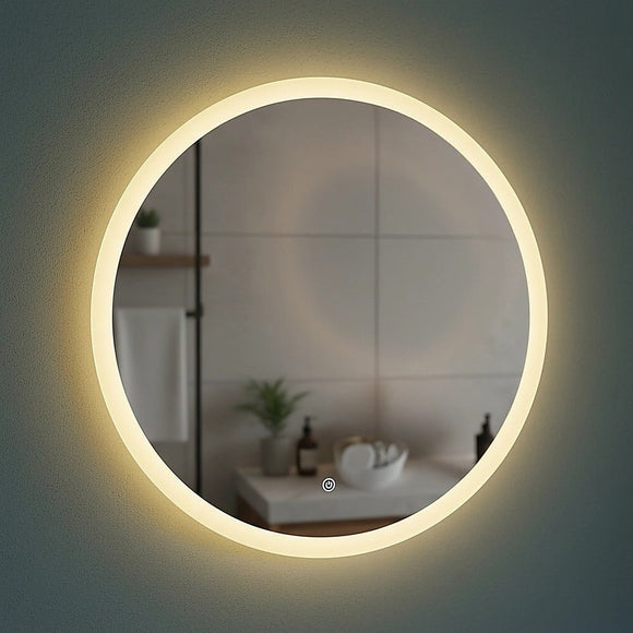 90cm LED Wall Mirror Bathroom Mirrors Light Decor Round - RnR Galore