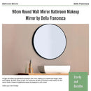90cm Round Wall Mirror Bathroom Makeup Mirror by Della Francesca - RnR Galore