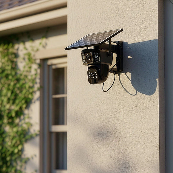 9MP Wireless Solar Camera WIFI Security Outdoor Battery PTZ CCTV Home House V380 - RnR Galore
