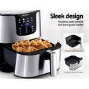Devanti Air Fryer 7L LCD Fryers Stainless Steel-6