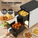 Devanti Air Fryer Oven 11L Dual Zone Fryers-8
