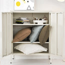 Artiss Buffet Sideboard Metal Cabinet - SWEETHEART White-6