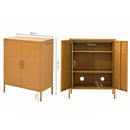 Artiss Buffet Sideboard Metal Cabinet - SWEETHEART Yellow-2