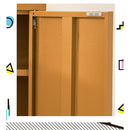 Artiss Buffet Sideboard Metal Cabinet - SWEETHEART Yellow-5