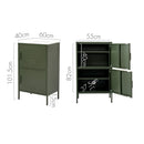 ArtissIn Buffet Sideboard Metal Cabinet - DOUBLE Green-4