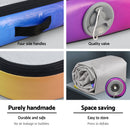 Everfit 4X1X0.2M Air Track Inflatable Tumbling Mat Gymnastics Yoga Mat-9
