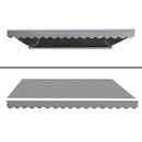 Instahut Retractable Folding Arm Awning Motorised Sunshade 4Mx2.5M Pearl Grey-3
