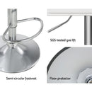 Artiss 2x Bar Stools Faux Leather Chair White-6