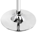 Artiss Bar Table Gas Lift Round White-3