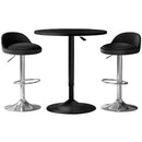 Artiss Bar Table and Stools Set Dining Desk Kitchen Chairs Cafe Pub-1