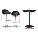 Artiss Bar Table and Stools Set Dining Desk Kitchen Chairs Cafe Pub-2