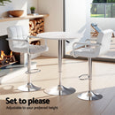 Artiss Bar Table and Stools Set Dining Desk Kitchen Chairs Cafe Pub-5