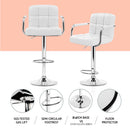 Artiss Bar Table and Stools Set Dining Desk Kitchen Chairs Cafe Pub-6