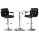 Artiss Bar Table and Stools Set Dining Desk Kitchen Chairs Cafe Pub-1