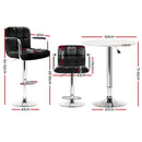 Artiss Bar Table and Stools Set Dining Desk Kitchen Chairs Cafe Pub-2